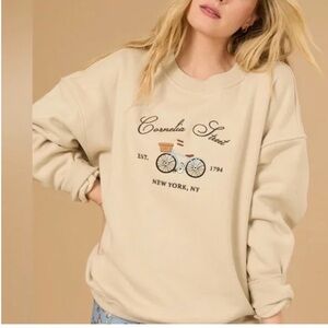 NWOT Heavyweight Crew Neck Sweater Altar’d State Carnelia Street Size Small